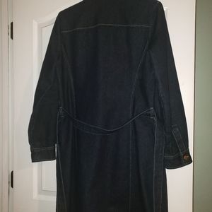 Ladies denim trench coat